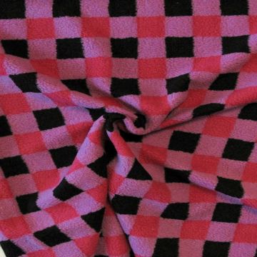 Teddy Borg - Lilac/Pink/Black Squares