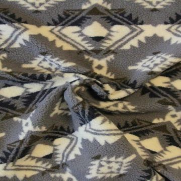 Teddy Borg - Grey/Blue/White Aztec