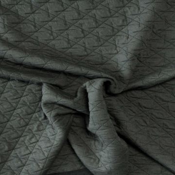 Relief Jersey - Ruit Groot - Donkergrijs