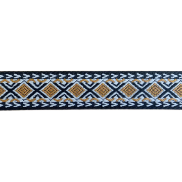 Luxe Tassenband - Diamond - Ocher/Taupe/Black