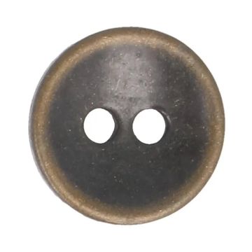 Knoop Milward - 2-gaats bruin 11mm - 10 stuks