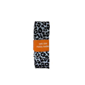 Biaisband - 2m - Leopard - Light Blue