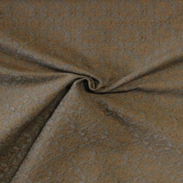 Jacquard Gobelin - Taupe Barok on Steelblue