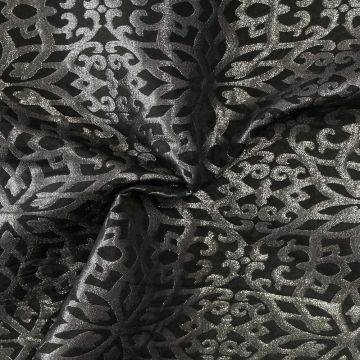 Jacquard Gobelin - Silver art on Black
