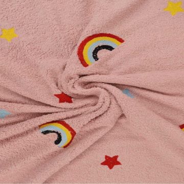 Zachte Badstof - Rainbows on Old Pink