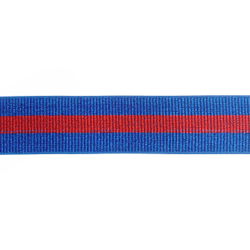Elastiek Striped Sparkle - Red/Blue - 40 mm